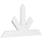 Ekena Millwork Saratoga Architectural Grade PVC Gable Bracket, 60"W x 32 1/2"H x 2"D x 6"F, 13/12 Pitch GBP060X33X0206SAR00 - alternate 1